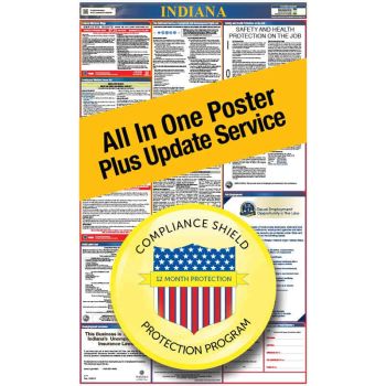 Indiana All In One Poster + 2 Year Replacement Poster