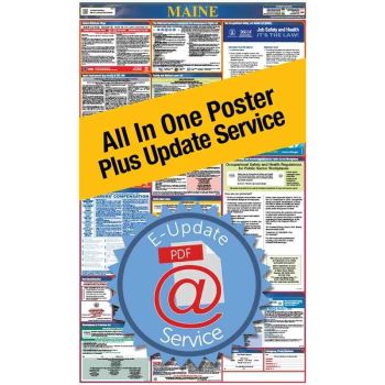 Maine All In One Poster + 1 Year E-Update Service