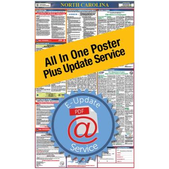 North Carolina All In One Poster + 3 Year E-Update Service