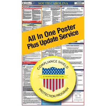 South Carolina All In One Poster + 1 Year Replacement Poster