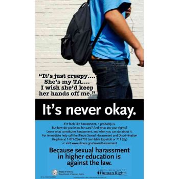 Illinois Sexual Harassment in Higher Education Poster